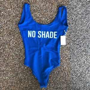 F21 one-piece bathing suit.